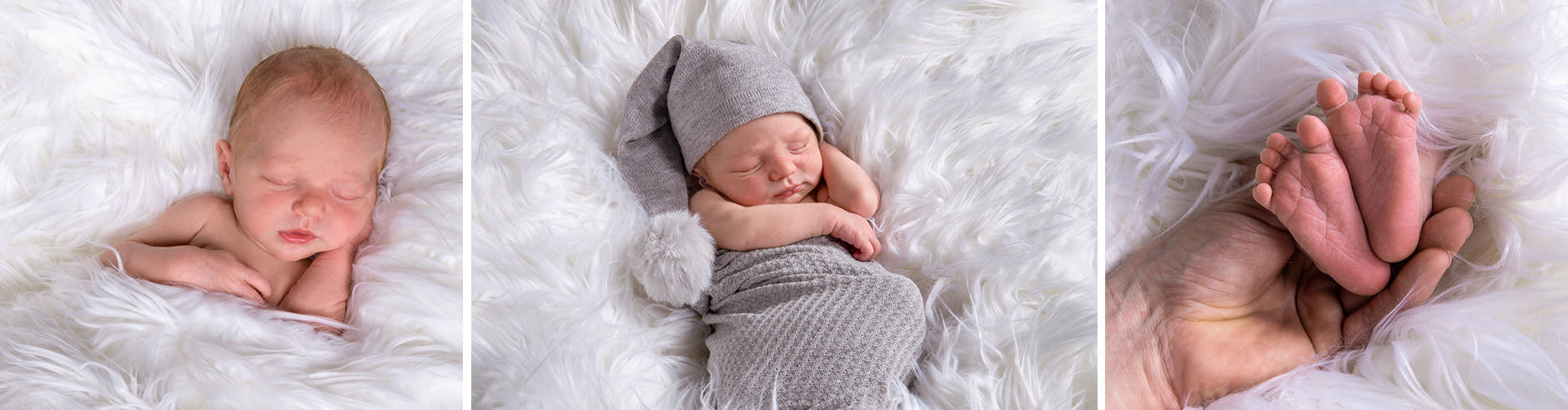 Newborn photoshoot being captured at JCPenney Portrait Studios.