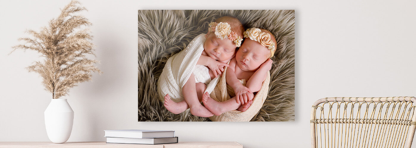 24x36 Lifestyle Metal Print shown as wall décor in family room setting,