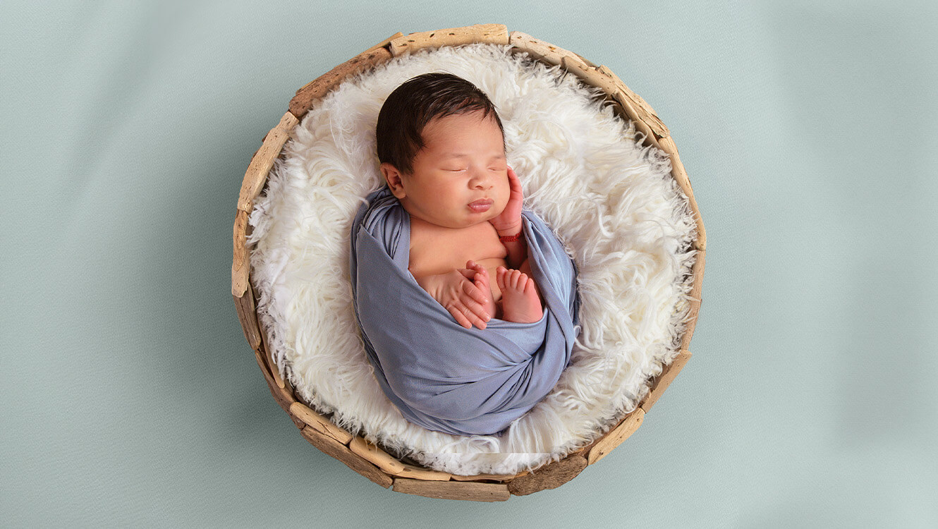 Newborn photographed at JCPenney Portraits