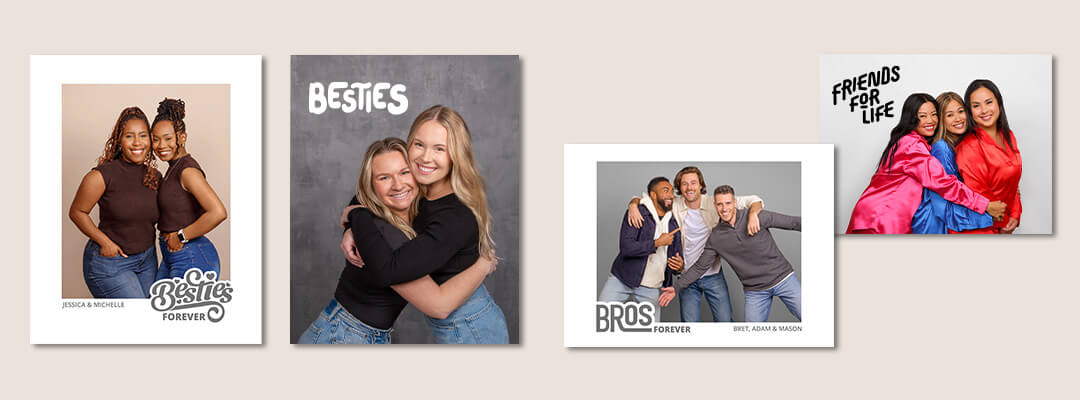 Photo enhancements and designs for best friend photos