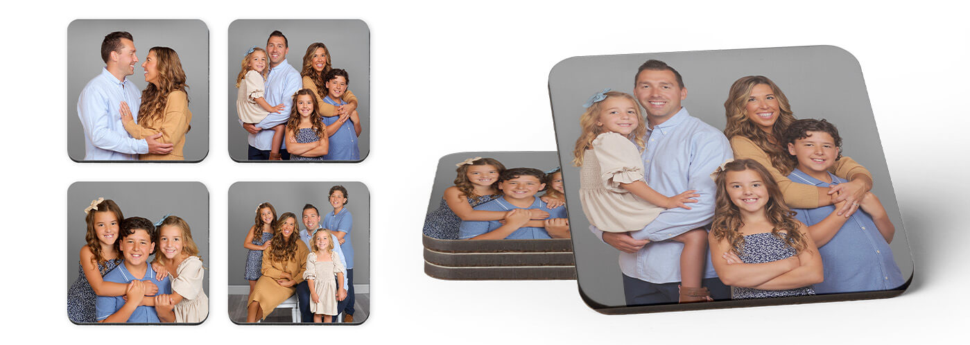 Set of 4 coasters for your home decor at JCPenney Portraits.