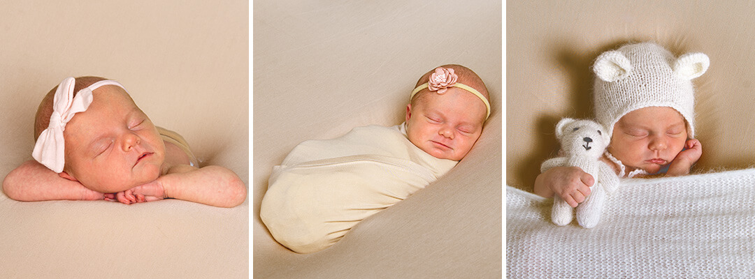 New newborn posing options at JCPenney Portraits.