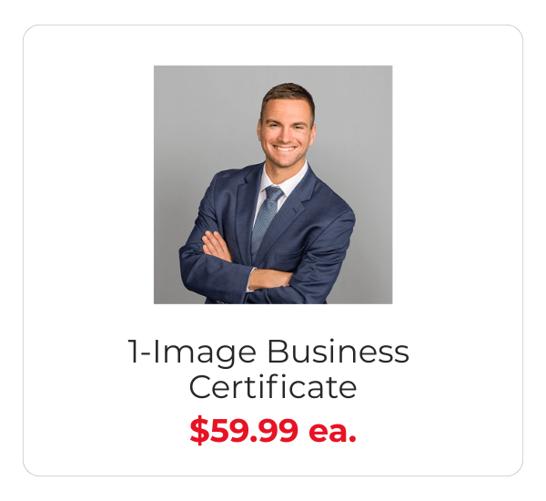 1-image certificate pricing at JCPenney Portraits.
