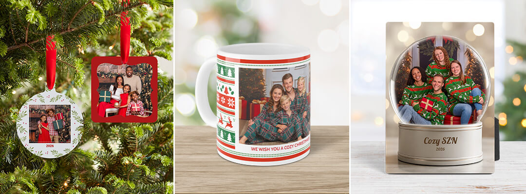 Custom photo gifts for your loved ones created at a JCPenney Portraits photo session.